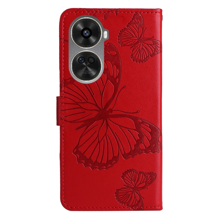 For Huawei nova 12 SE / nova 11 SE 3D Butterfly Embossed Pattern Flip Leather Phone Case