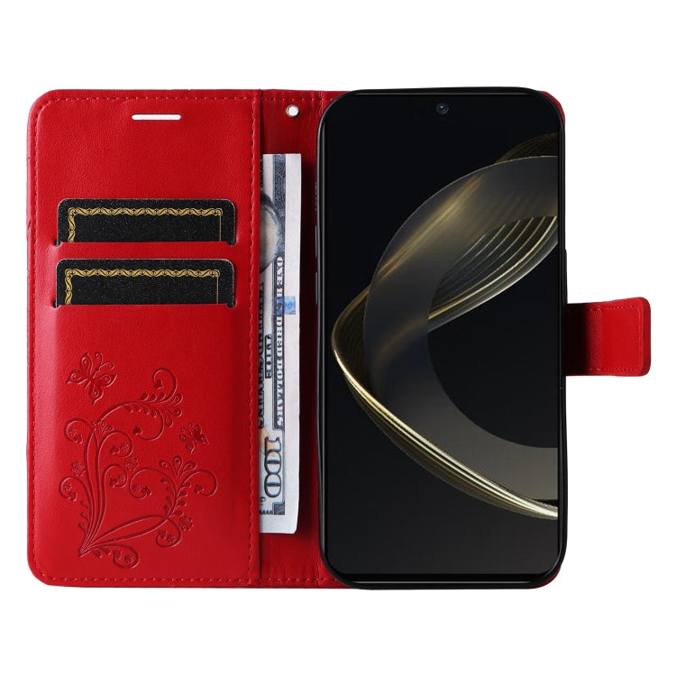 For Huawei nova 12 SE / nova 11 SE 3D Butterfly Embossed Pattern Flip Leather Phone Case