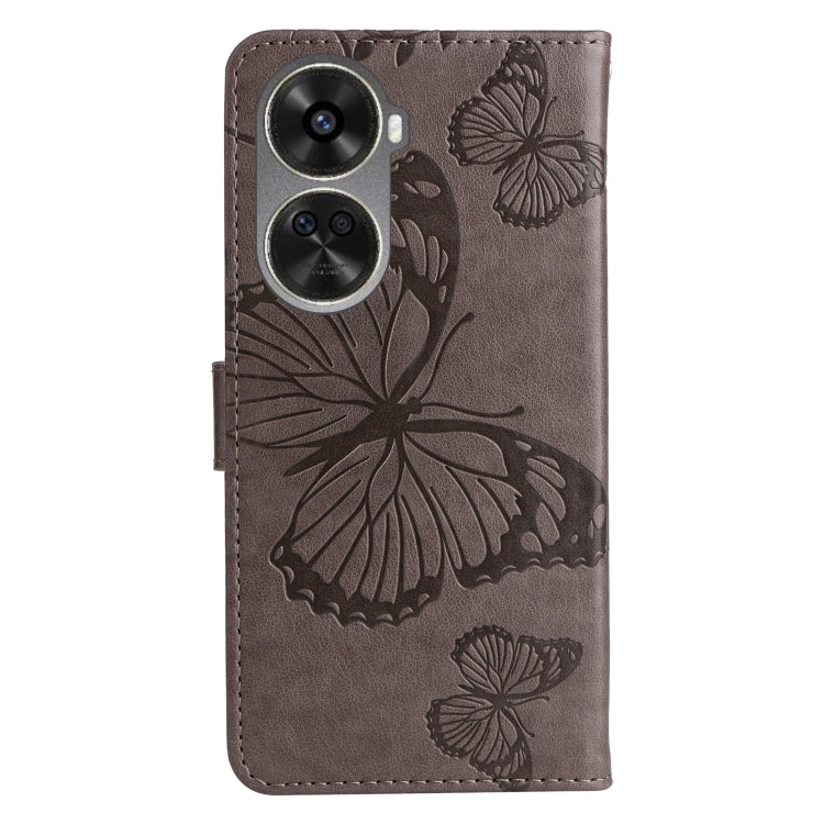 For Huawei nova 12 SE / nova 11 SE 3D Butterfly Embossed Pattern Flip Leather Phone Case