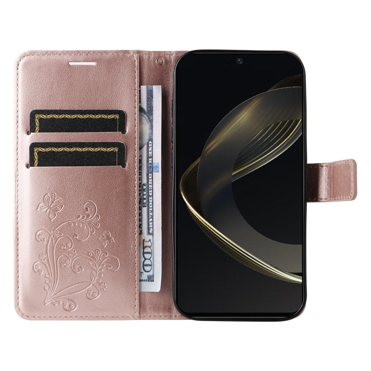 For Huawei nova 12 SE / nova 11 SE 3D Butterfly Embossed Pattern Flip Leather Phone Case