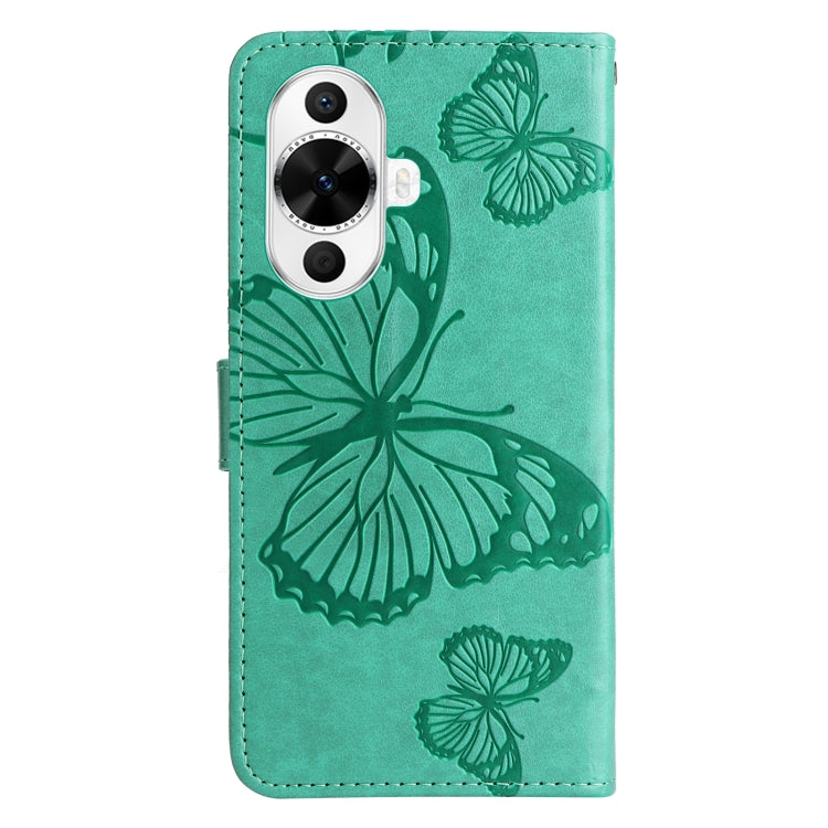 For Huawei nova 12s 3D Butterfly Embossed Pattern Flip Leather Phone Case