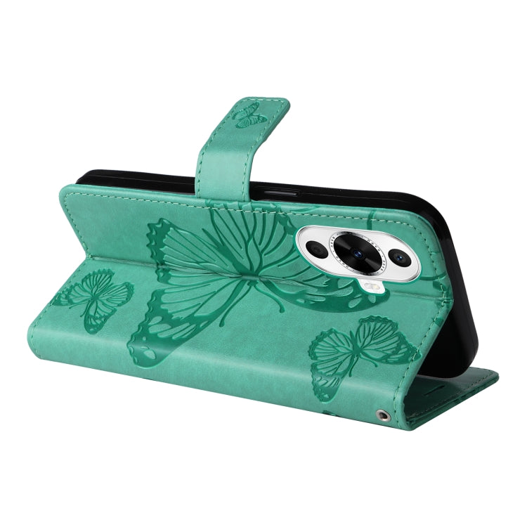 For Huawei nova 12s 3D Butterfly Embossed Pattern Flip Leather Phone Case