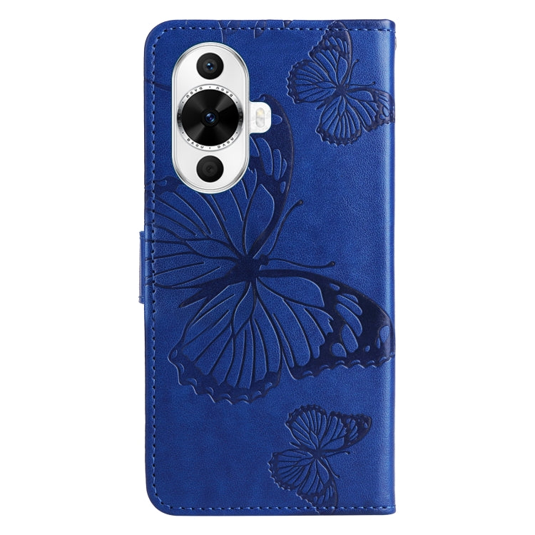 For Huawei nova 12s 3D Butterfly Embossed Pattern Flip Leather Phone Case