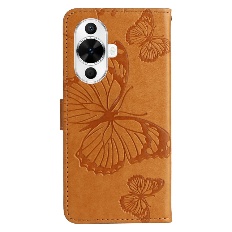 For Huawei nova 12s 3D Butterfly Embossed Pattern Flip Leather Phone Case