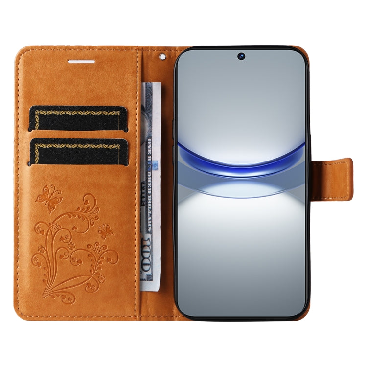 For Huawei nova 12s 3D Butterfly Embossed Pattern Flip Leather Phone Case