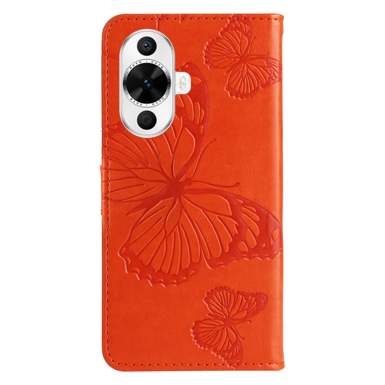 For Huawei nova 12s 3D Butterfly Embossed Pattern Flip Leather Phone Case