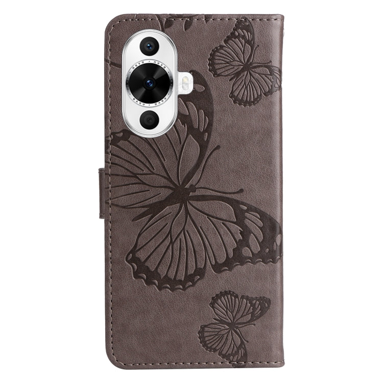 For Huawei nova 12s 3D Butterfly Embossed Pattern Flip Leather Phone Case