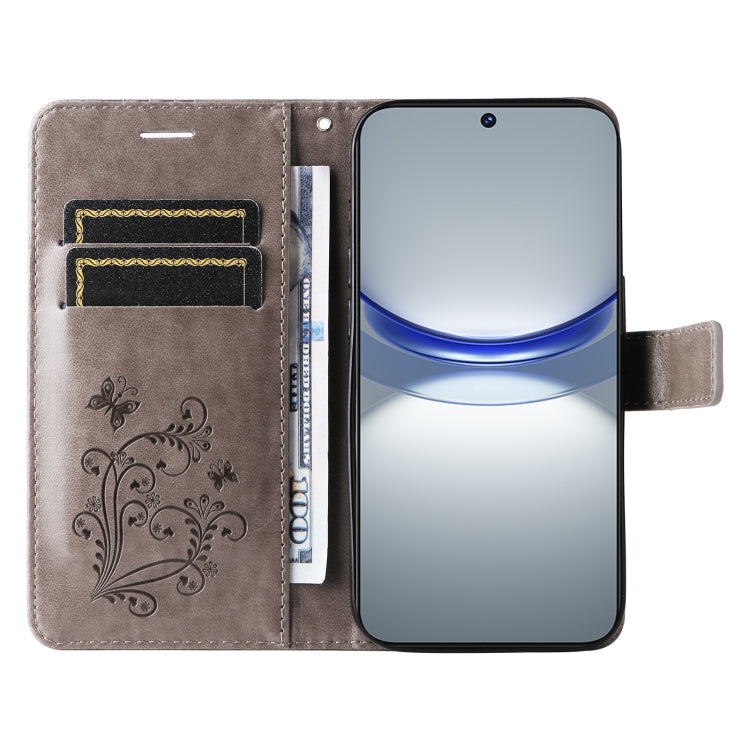 For Huawei nova 12s 3D Butterfly Embossed Pattern Flip Leather Phone Case