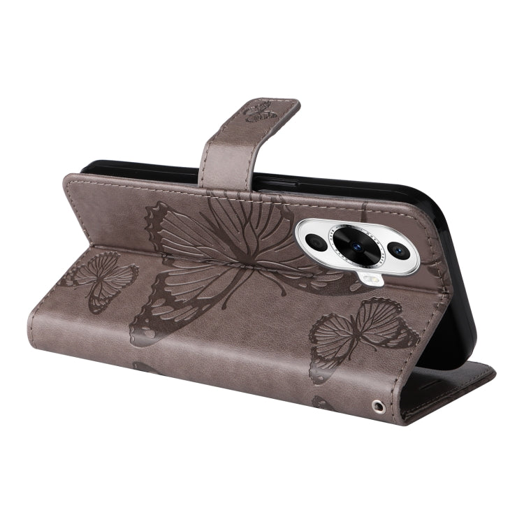 For Huawei nova 12s 3D Butterfly Embossed Pattern Flip Leather Phone Case