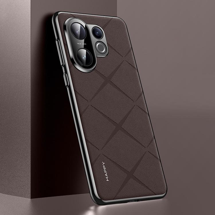 For vivo S30 Plain Leather PC Phone Case