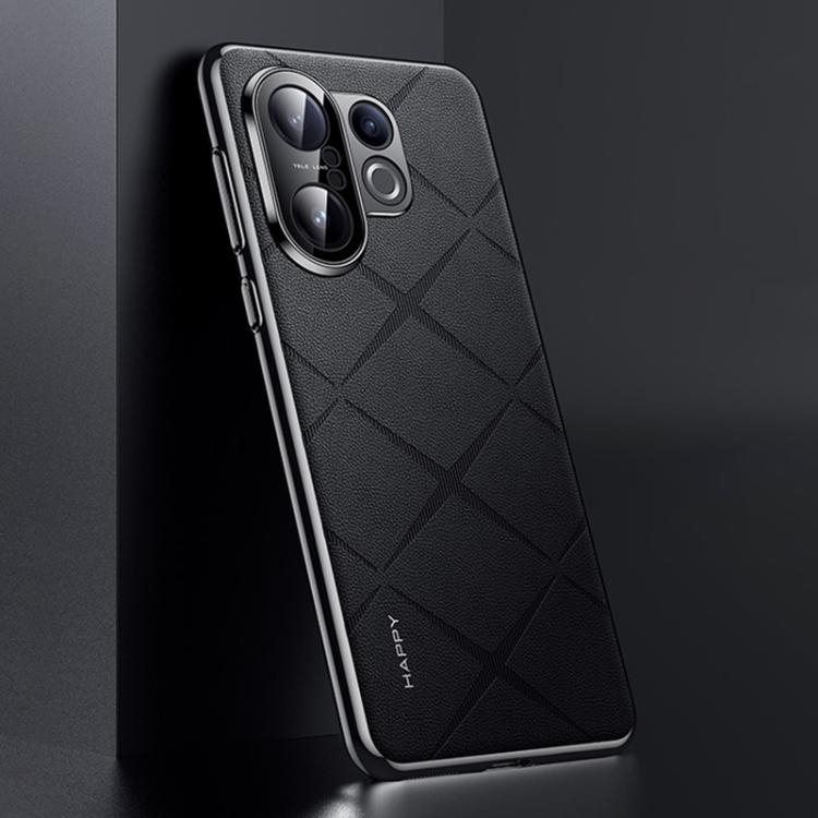 For vivo S30 Pro mini Plain Leather PC Phone Case