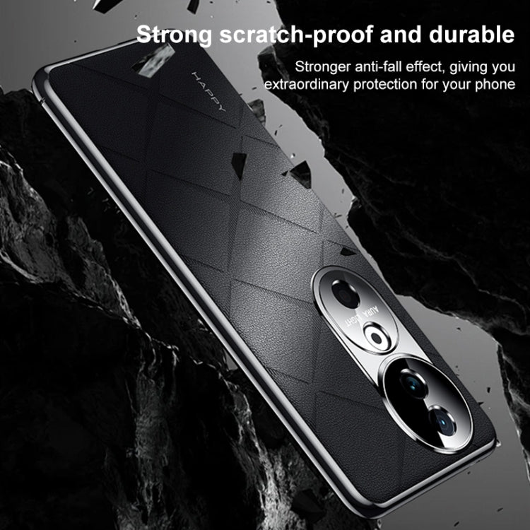 For vivo S19 Pro Plain Leather PC Phone Case
