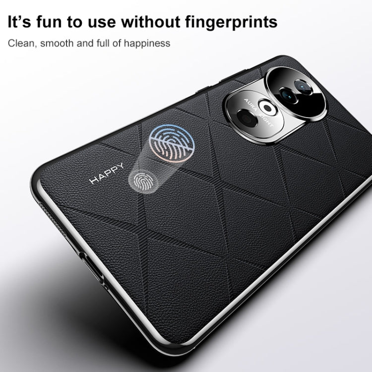 For vivo S19 Pro Plain Leather PC Phone Case