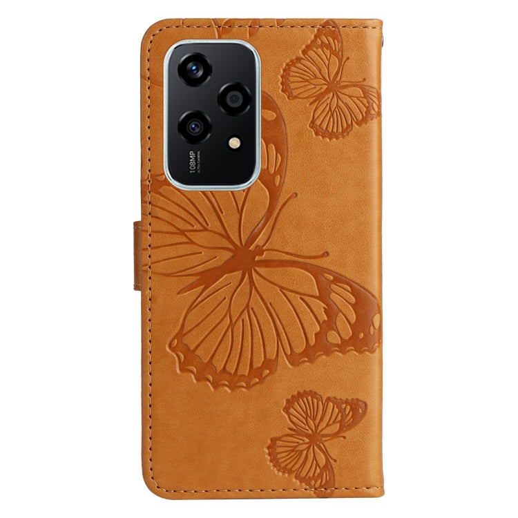 For Honor 200 Lite Global 3D Butterfly Embossed Pattern Flip Leather Phone Case