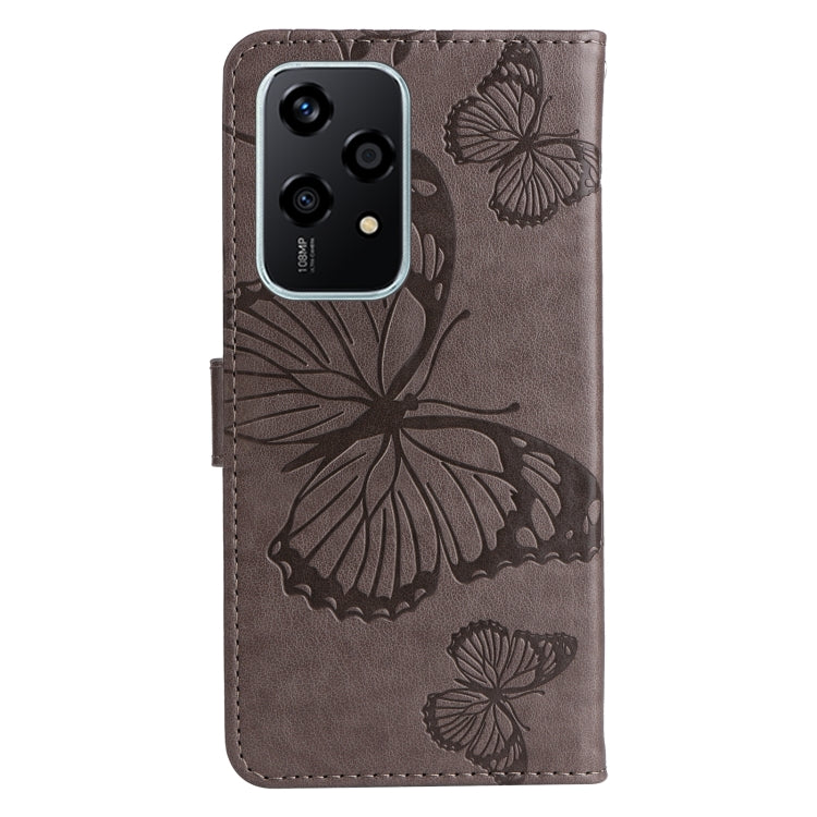 For Honor 200 Lite Global 3D Butterfly Embossed Pattern Flip Leather Phone Case