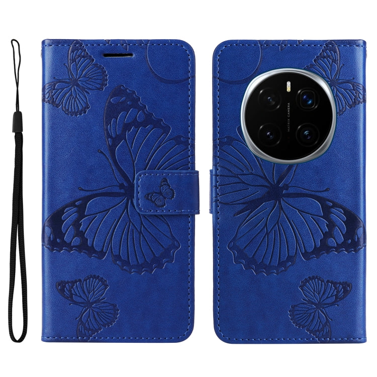 For Honor Magic7 Pro 3D Butterfly Embossed Pattern Flip Leather Phone Case