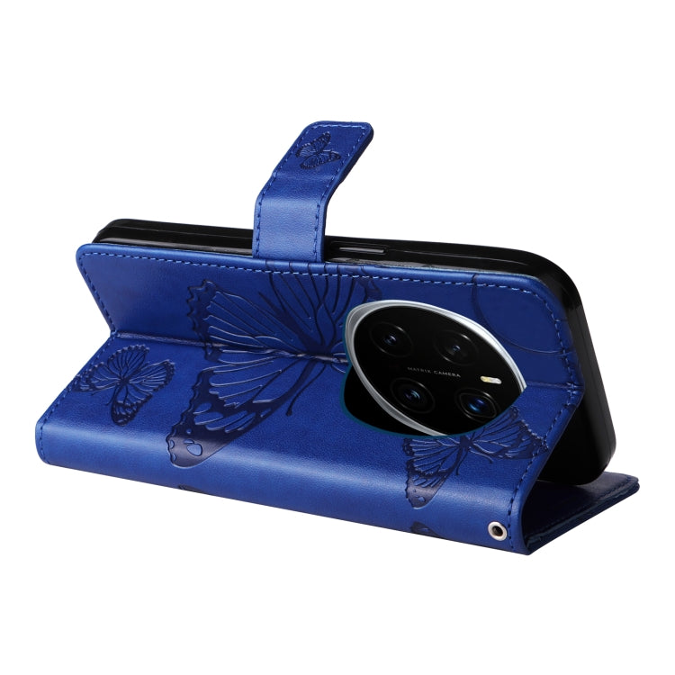 For Honor Magic7 Pro 3D Butterfly Embossed Pattern Flip Leather Phone Case