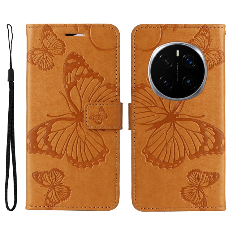For Honor Magic7 Pro 3D Butterfly Embossed Pattern Flip Leather Phone Case