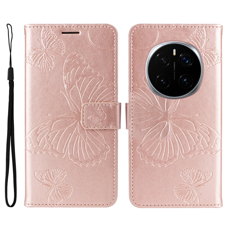 For Honor Magic7 Pro 3D Butterfly Embossed Pattern Flip Leather Phone Case