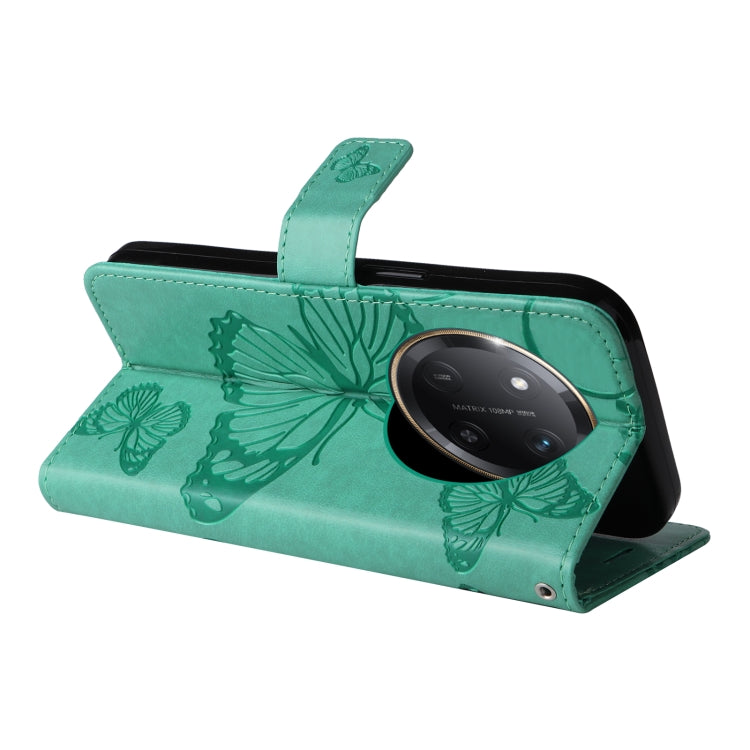 For Honor X9C 5G Global 3D Butterfly Embossed Pattern Flip Leather Phone Case