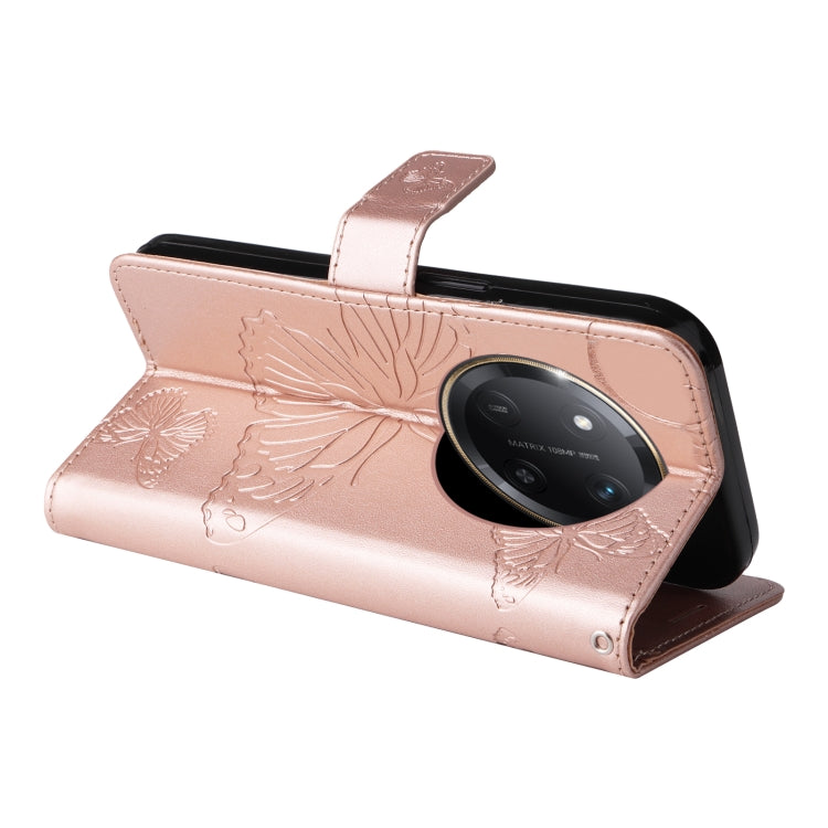 For Honor X9C 5G Global 3D Butterfly Embossed Pattern Flip Leather Phone Case