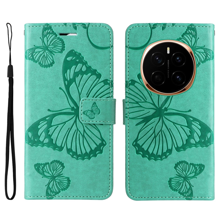 For Honor Magic7 5G 3D Butterfly Embossed Pattern Flip Leather Phone Case