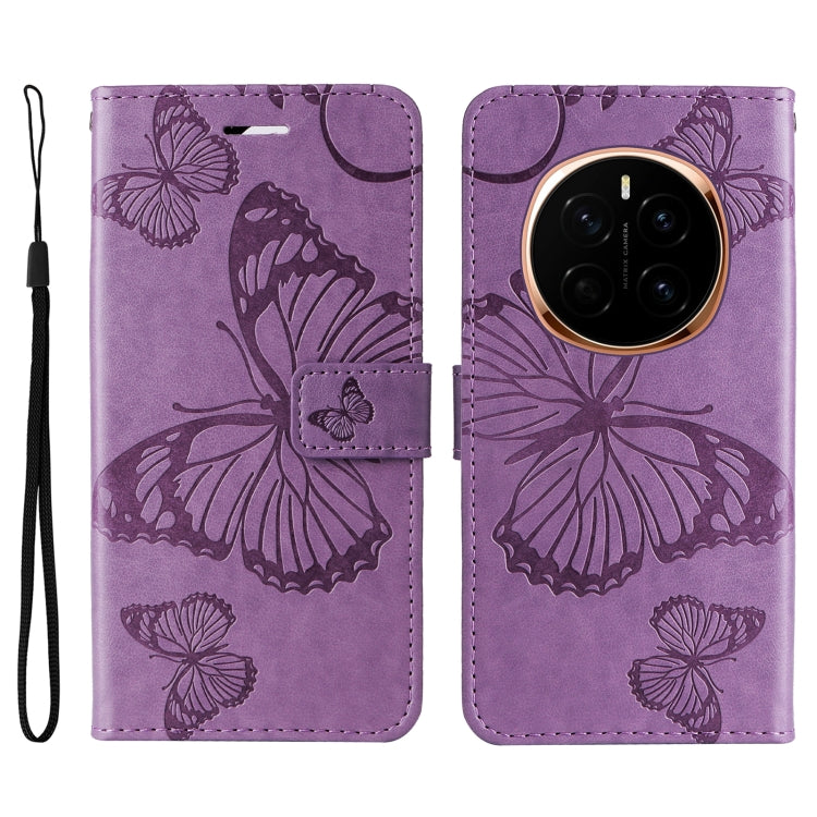 For Honor Magic7 5G 3D Butterfly Embossed Pattern Flip Leather Phone Case