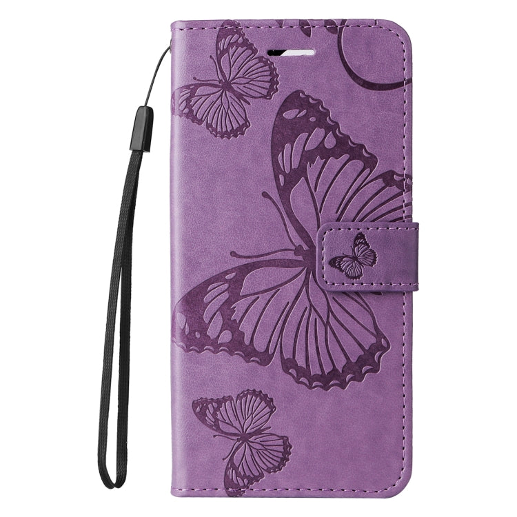 For Xiaomi Poco F6 3D Butterfly Embossed Pattern Flip Leather Phone Case