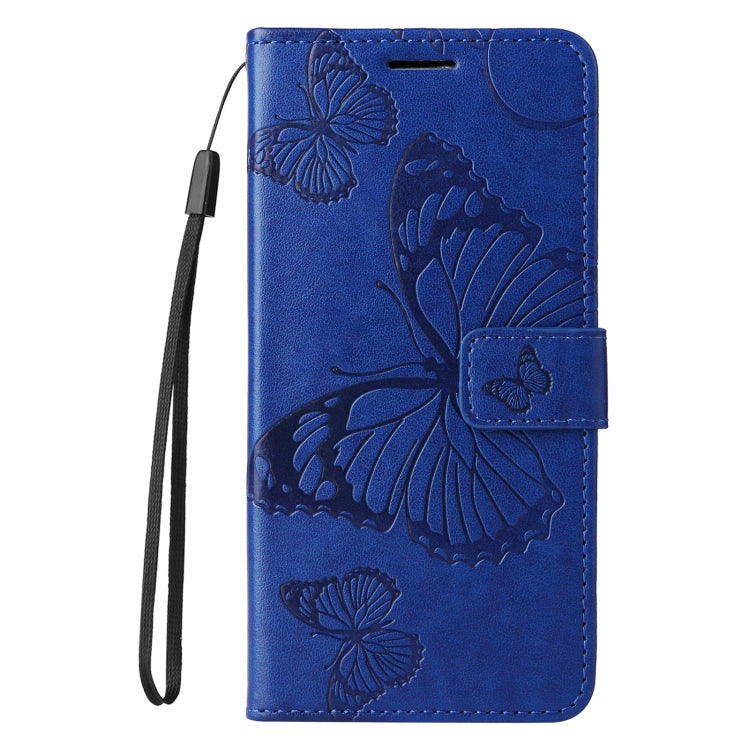 For Xiaomi Poco F6 3D Butterfly Embossed Pattern Flip Leather Phone Case
