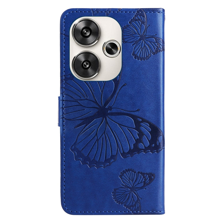 For Xiaomi Poco F6 3D Butterfly Embossed Pattern Flip Leather Phone Case