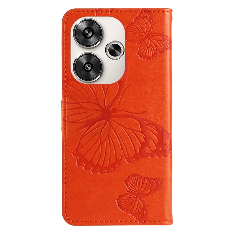 For Xiaomi Poco F6 3D Butterfly Embossed Pattern Flip Leather Phone Case