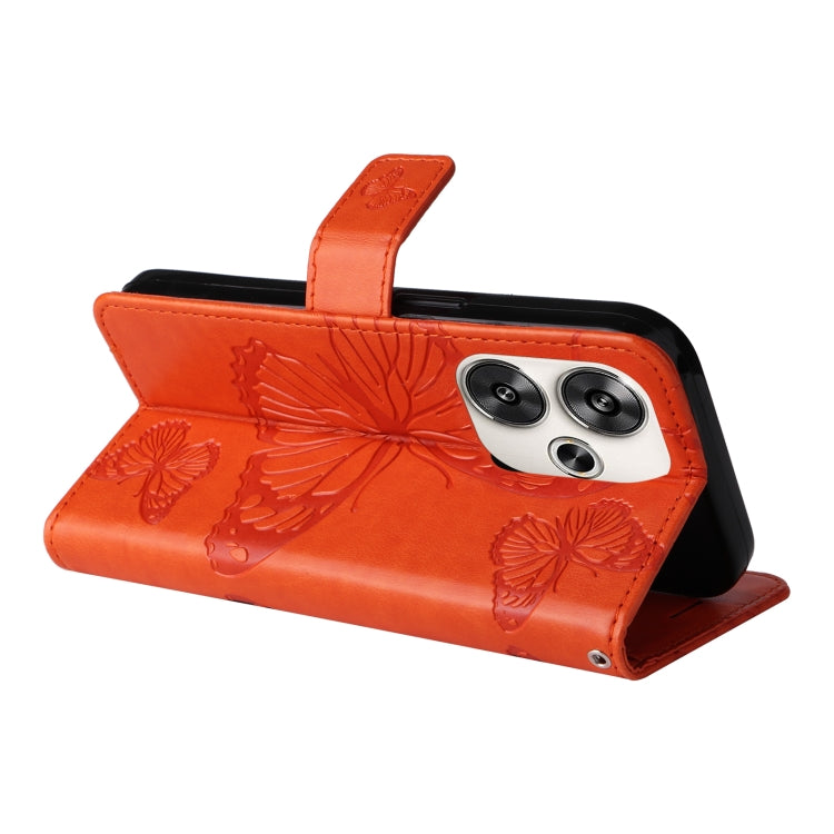 For Xiaomi Poco F6 3D Butterfly Embossed Pattern Flip Leather Phone Case