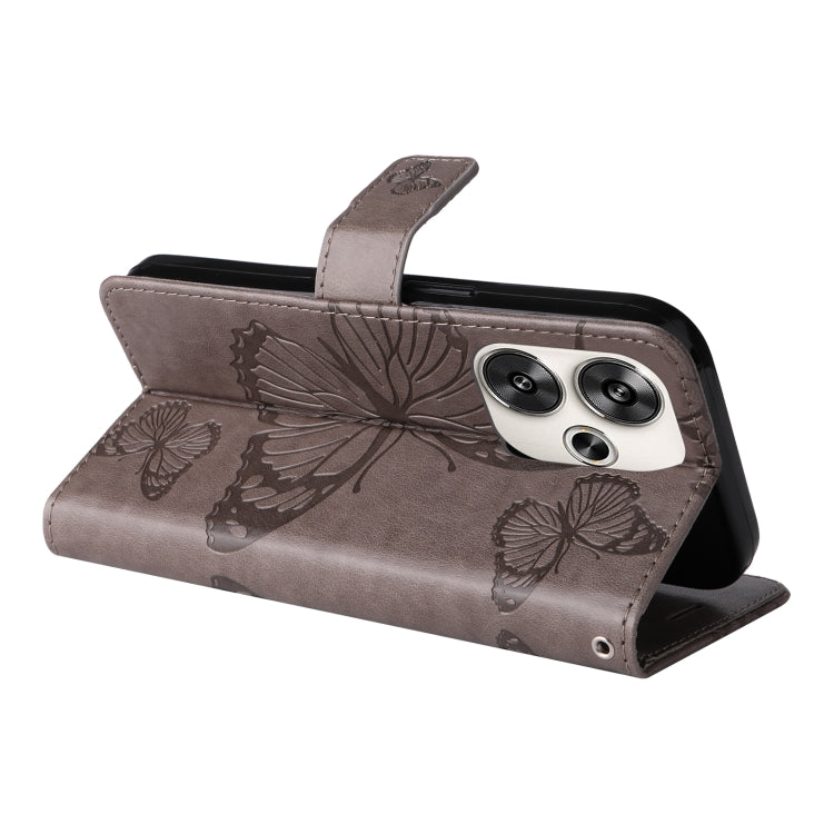 For Xiaomi Poco F6 3D Butterfly Embossed Pattern Flip Leather Phone Case