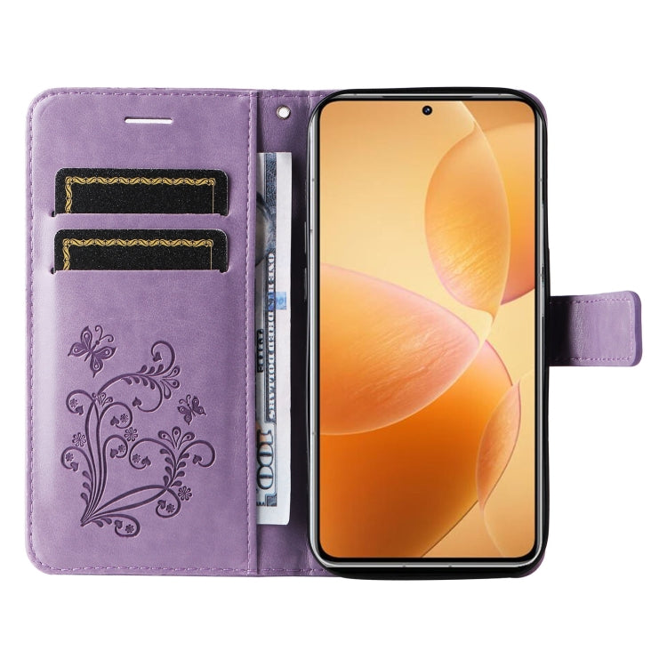 For Xiaomi 14T Pro 3D Butterfly Embossed Pattern Flip Leather Phone Case