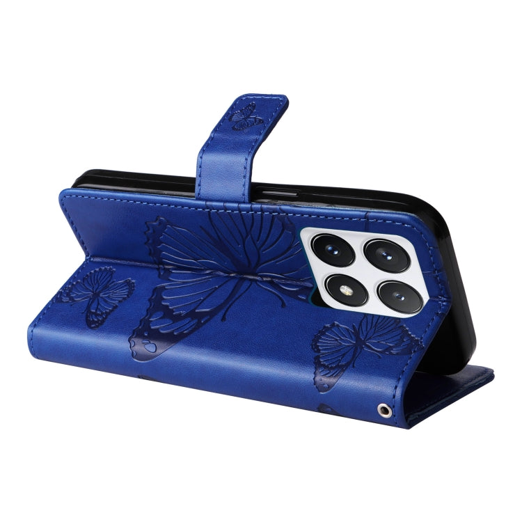 For Xiaomi 14T Pro 3D Butterfly Embossed Pattern Flip Leather Phone Case