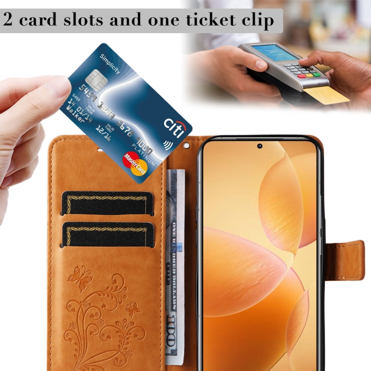 For Xiaomi 14T Pro 3D Butterfly Embossed Pattern Flip Leather Phone Case