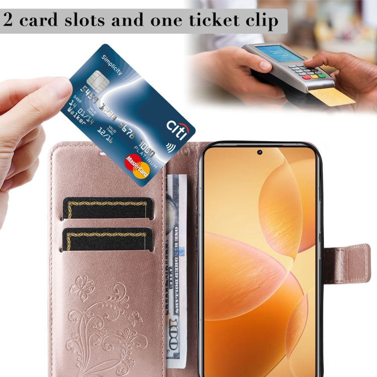 For Xiaomi 14T Pro 3D Butterfly Embossed Pattern Flip Leather Phone Case