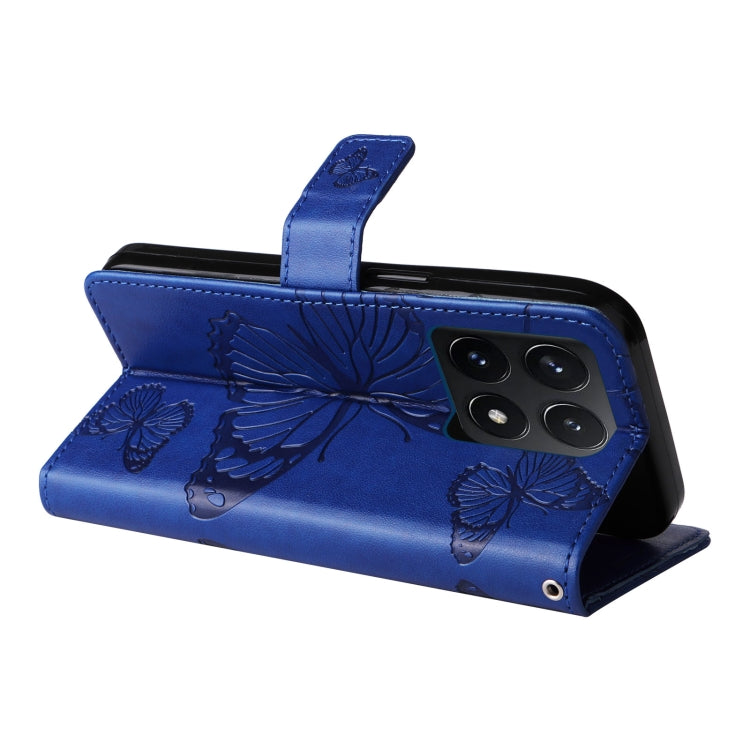 For Xiaomi 14T 3D Butterfly Embossed Pattern Flip Leather Phone Case