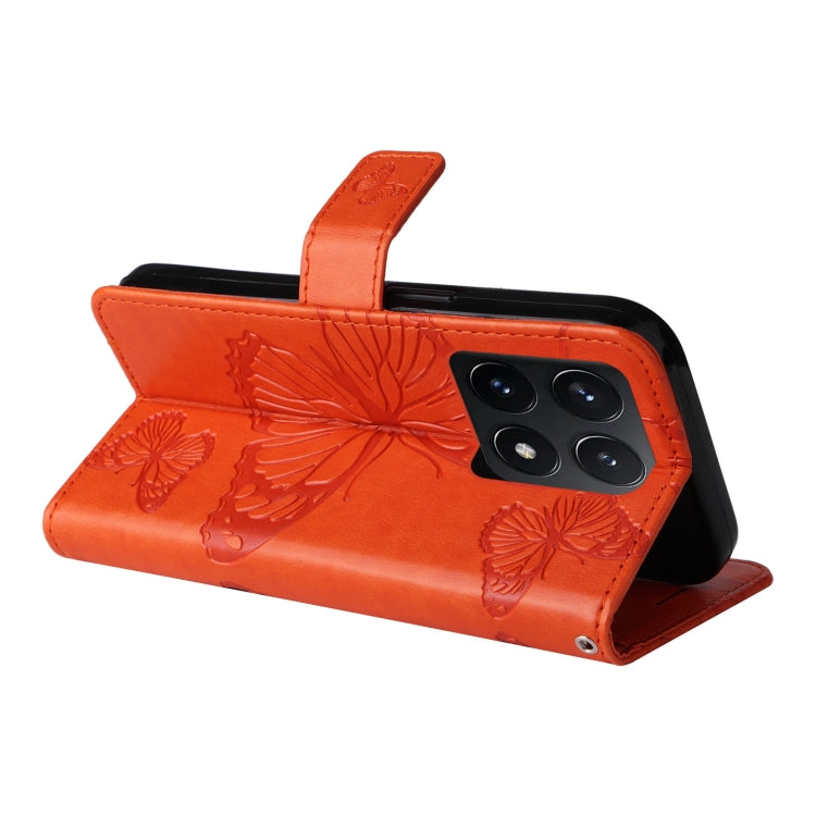 For Xiaomi 14T 3D Butterfly Embossed Pattern Flip Leather Phone Case