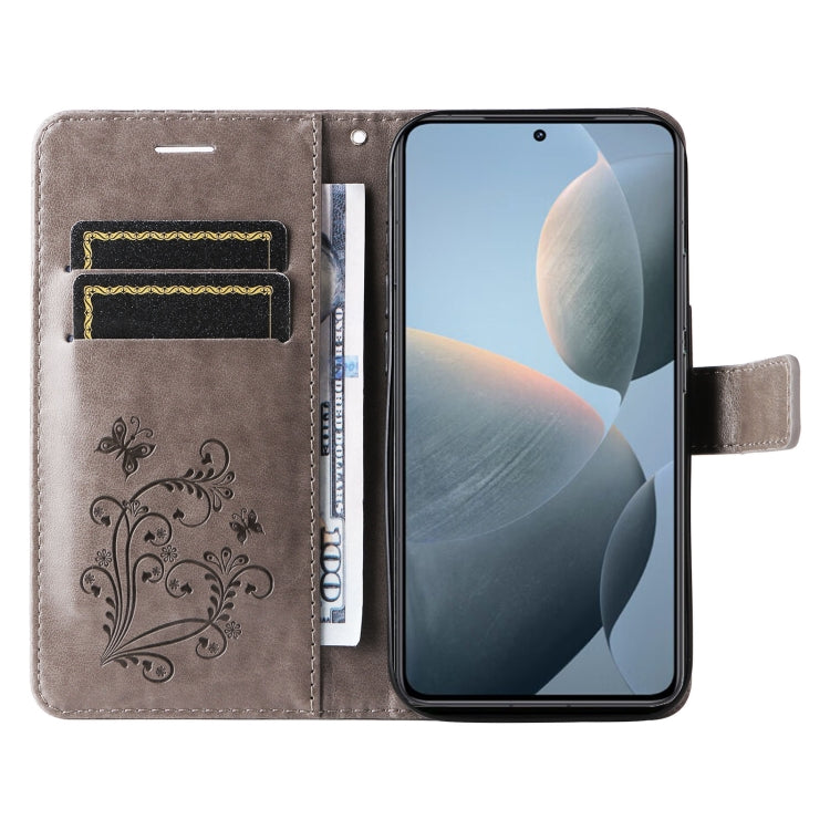 For Xiaomi 14T 3D Butterfly Embossed Pattern Flip Leather Phone Case