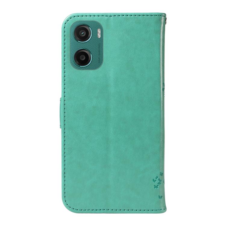 For Motorola Moto G05 Tree & Cat Embossed Pattern Flip Leather Phone Case