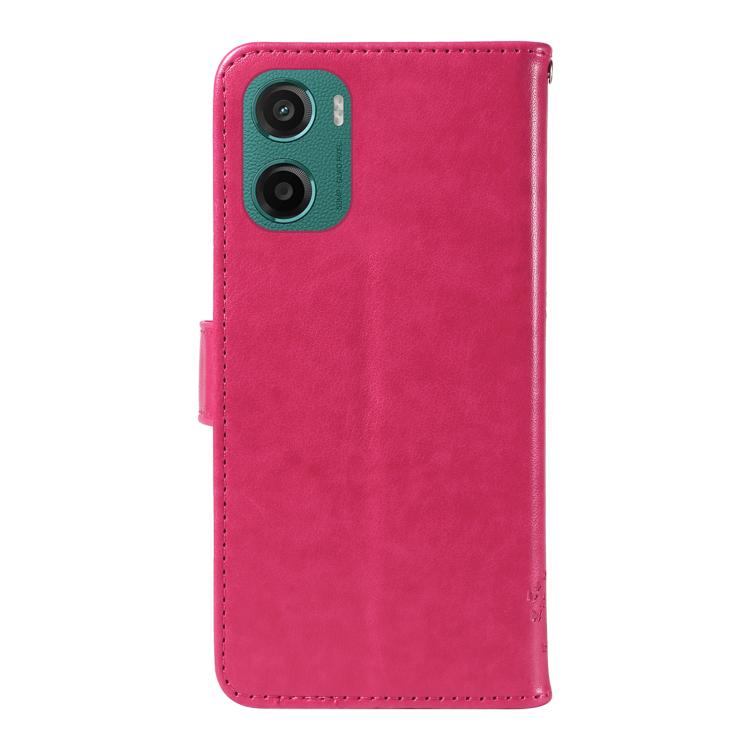 For Motorola Moto G05 Tree & Cat Embossed Pattern Flip Leather Phone Case