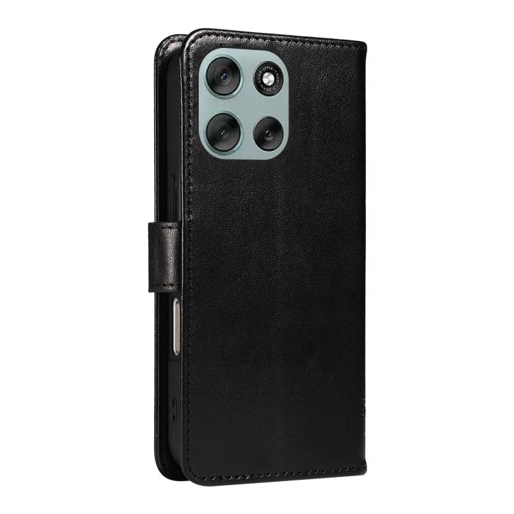 For Motorola Moto G56 5G Tree & Cat Embossed Pattern Flip Leather Phone Case