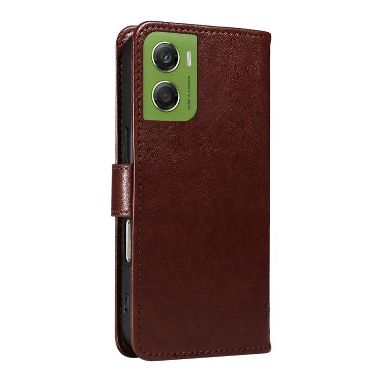 For Motorola Moto G06 4G Tree & Cat Embossed Pattern Flip Leather Phone Case