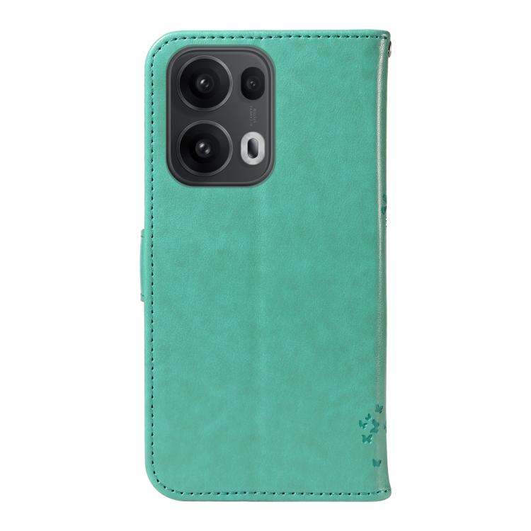 For OPPO Reno13 Pro 5G Global Tree & Cat Embossed Pattern Flip Leather Phone Case