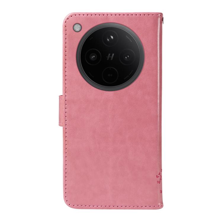 For OPPO Find X8 Global Tree & Cat Embossed Pattern Flip Leather Phone Case