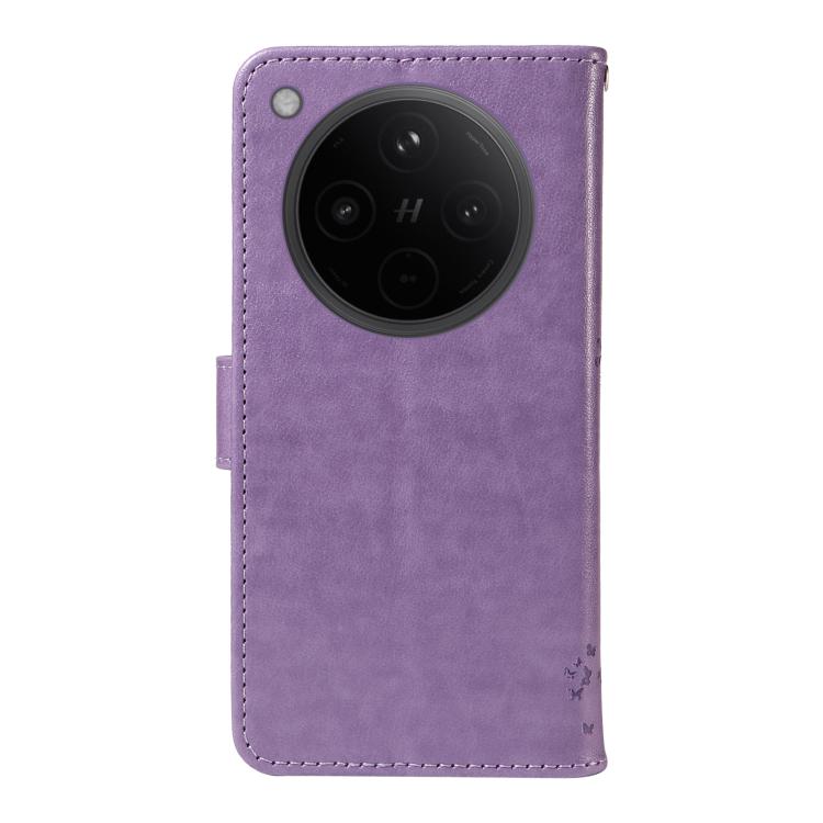 For OPPO Find X8 Global Tree & Cat Embossed Pattern Flip Leather Phone Case