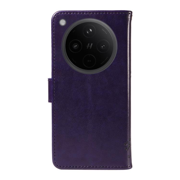 For OPPO Find X8 Global Tree & Cat Embossed Pattern Flip Leather Phone Case