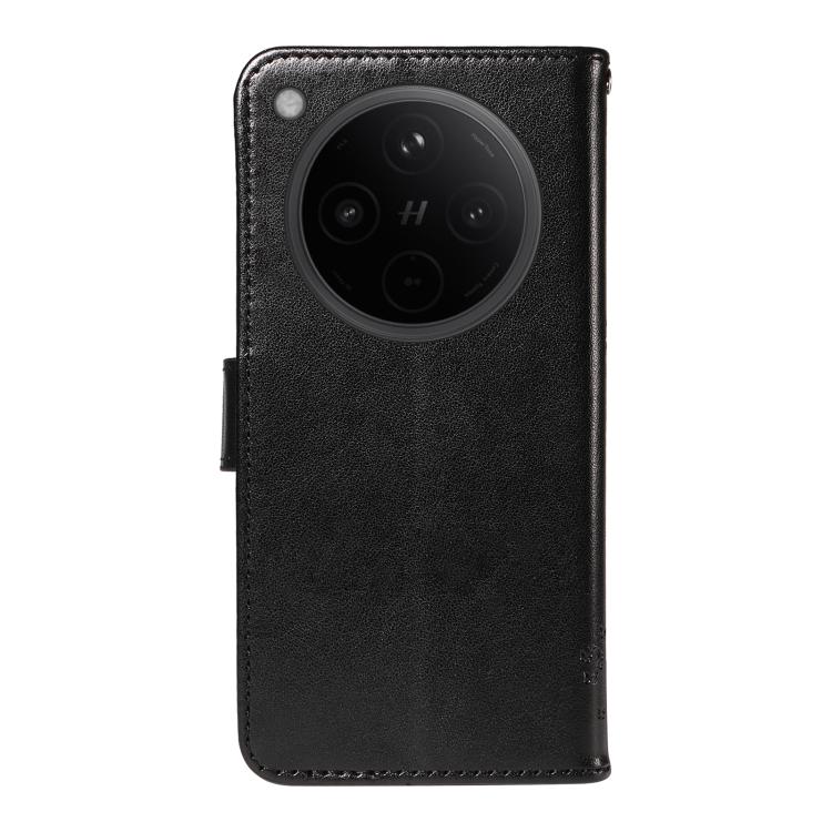 For OPPO Find X8 Global Tree & Cat Embossed Pattern Flip Leather Phone Case