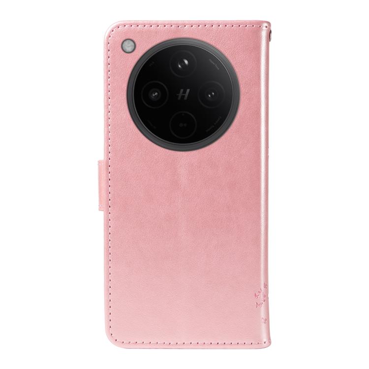 For OPPO Find X8 Global Tree & Cat Embossed Pattern Flip Leather Phone Case